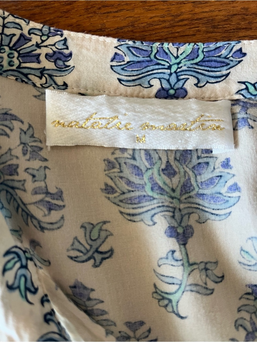 Natalie Martin ISOBEL DRESS - Blue Paisley. Medium. EUC - Picture 6 of 11